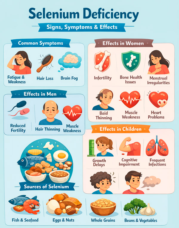 硒缺乏症：女性、男性和儿童的症状、病因、检查及安全纠正方法 | Health Facts——循证医学